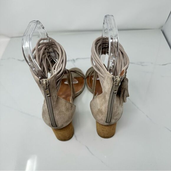 Jeffery Campbell Despina Suede Tassel Heels- Size 9 - Picture 7 of 16